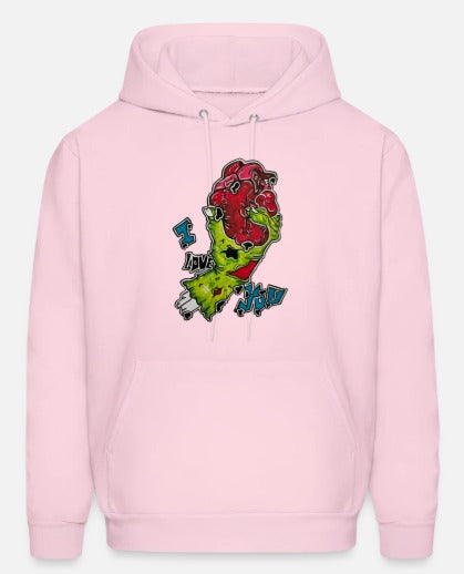 Hoodies enfant Main zombie coeur I love you