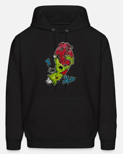 Hoodies enfant Main zombie coeur I love you