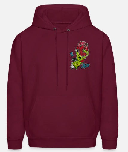 Hoodies enfant Main zombie coeur I love you