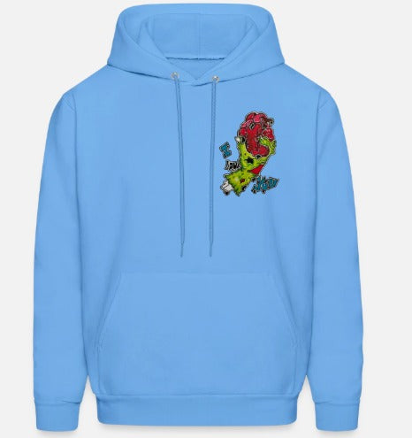 Hoodies enfant Main zombie coeur I love you