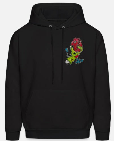 Hoodies enfant Main zombie coeur I love you