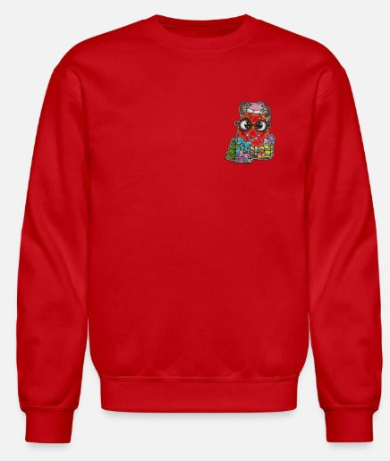 Crewneck enfant Monstre rouge Noël