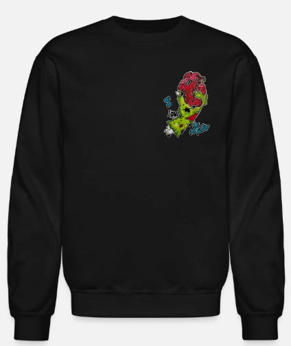 Crewneck enfant Main zombie coeur I Love you