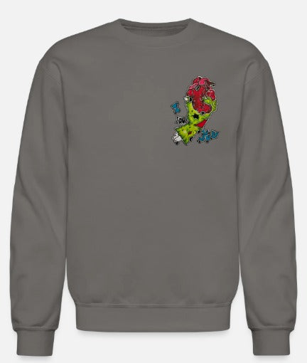Crewneck enfant Main zombie coeur I Love you