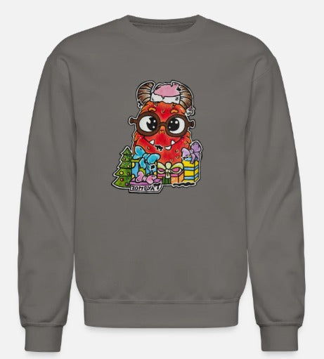 Crewneck enfant Monstre rouge Noël