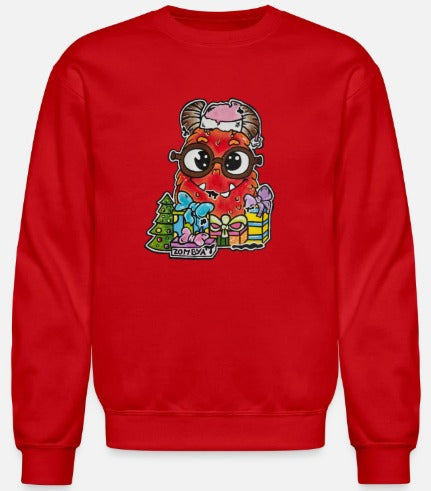 Crewneck enfant Monstre rouge Noël