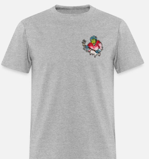 T-shirt Joueur zombie hockey