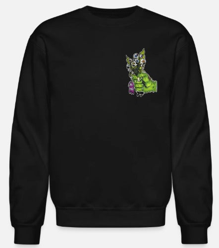 Crewneck main bouquet fleur