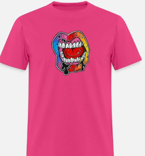 T-shirt Lèvre multicolore