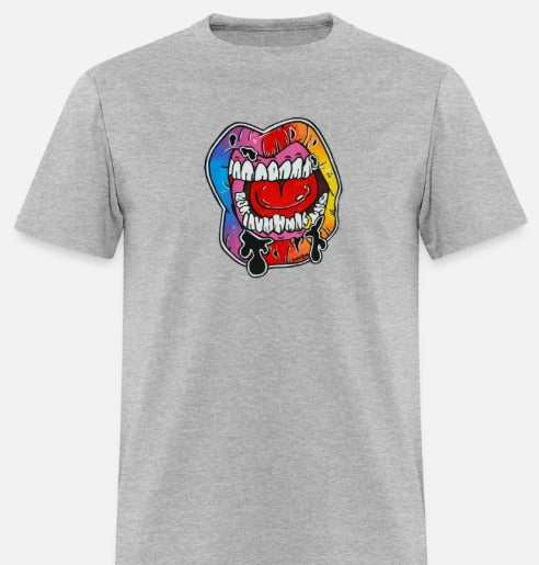 T-shirt Lèvre multicolore