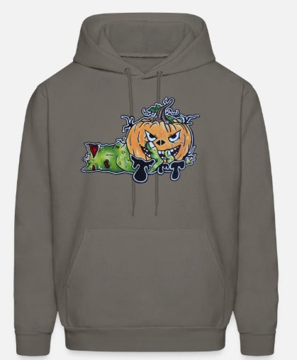 Hoodies enfant Main zombie citrouille