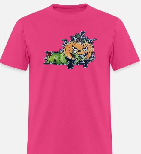 T-shirt Main zombie citrouille