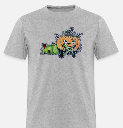 T-shirt Main zombie citrouille