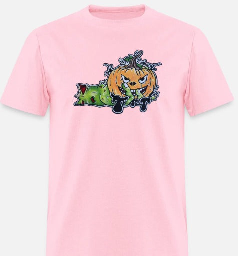 T-shirt Main zombie citrouille
