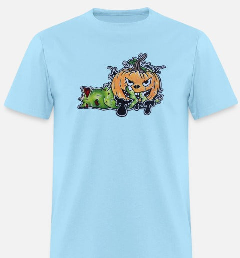 T-shirt Main zombie citrouille
