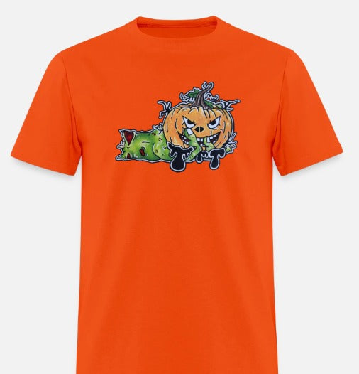 T-shirt Main zombie citrouille