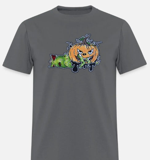T-shirt enfant Main zombie citrouille