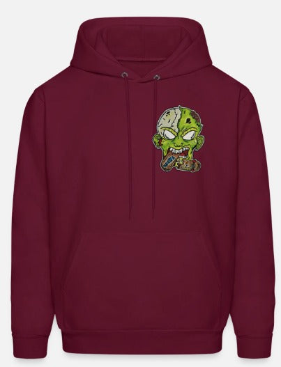 Hoodies zombie qui mange skate