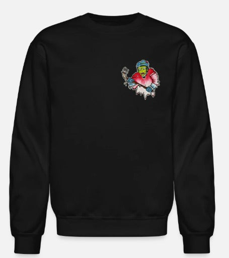 Crewneck Joueur zombie hockey