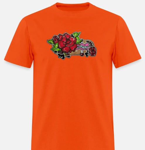 T-shirt Skate fleur