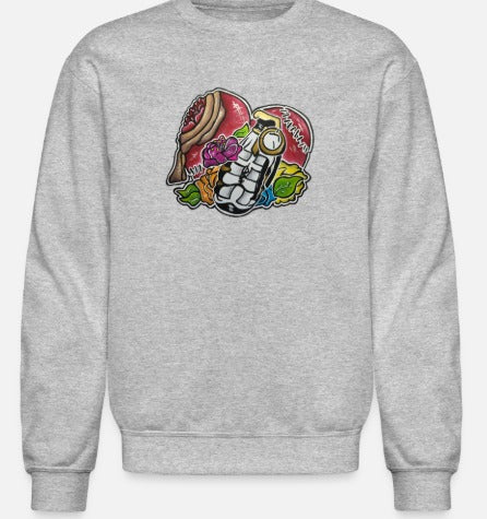 Crewneck enfant Coeur grenade