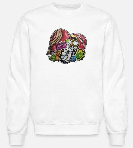 Crewneck Coeur grenade
