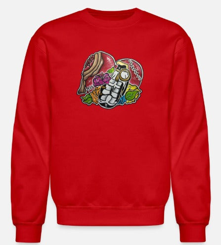 Crewneck Coeur grenade