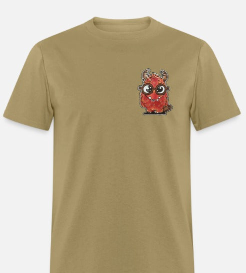 T-shirt monstre rouge