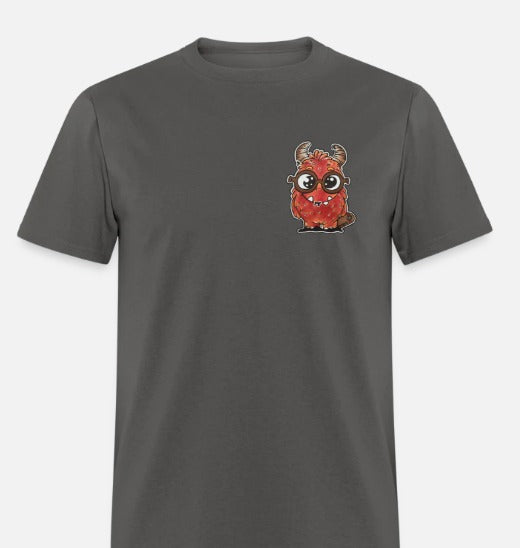 T-shirt monstre rouge