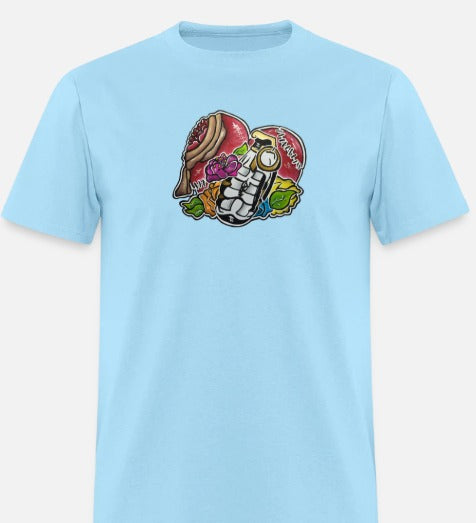 T-shirt pour tout-petits Coeur grenade