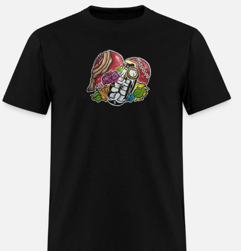 T-shirt pour tout-petits Coeur grenade