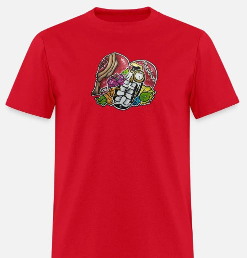 T-shirt pour tout-petits Coeur grenade