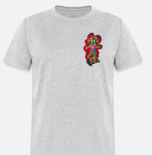 T-shirt zombie fille skate