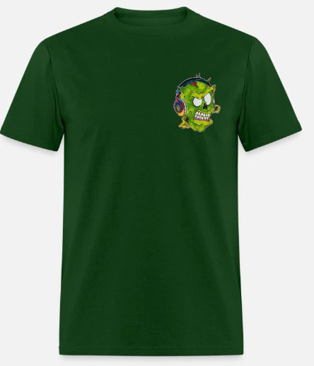 T-shirt zombie écouteur