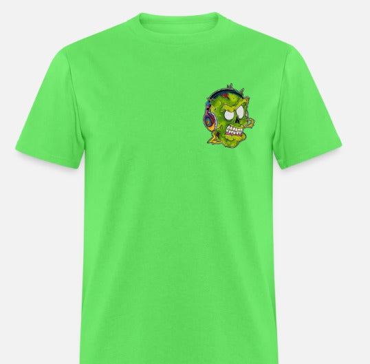 T-shirt zombie écouteur