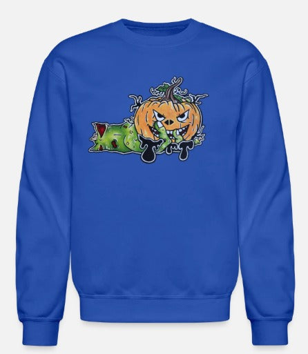 Crewneck enfant Main zombie citrouille
