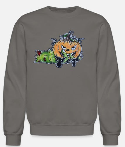 Crewneck Main zombie citrouille