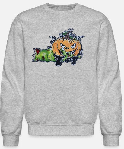 Crewneck Main zombie citrouille