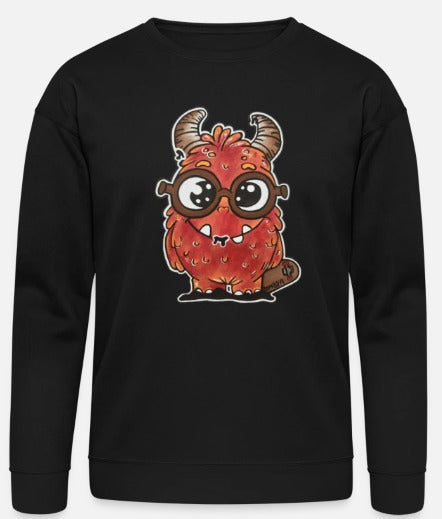 Crewneck enfant monstre rouge