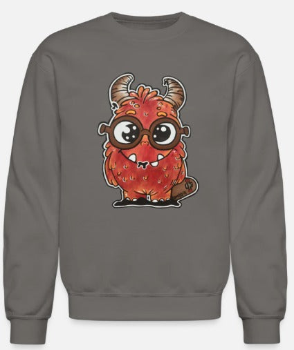 Crewneck enfant monstre rouge