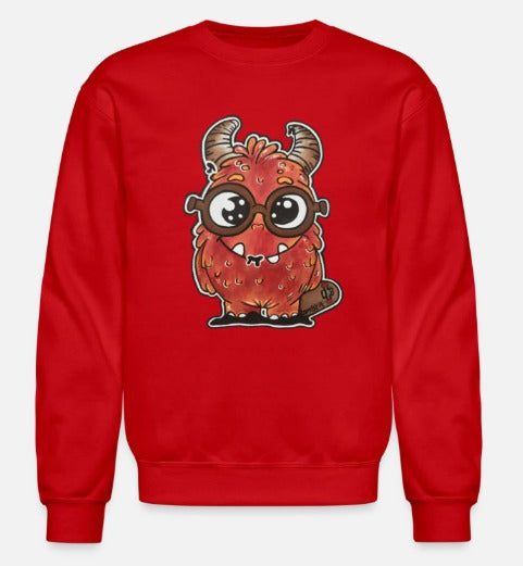 Crewneck enfant monstre rouge