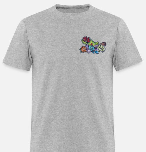 T-shirt enfant main zombie coeur fleur