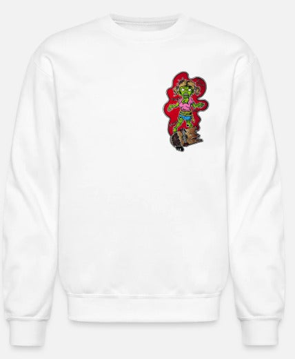 Crewneck fille zombie skate