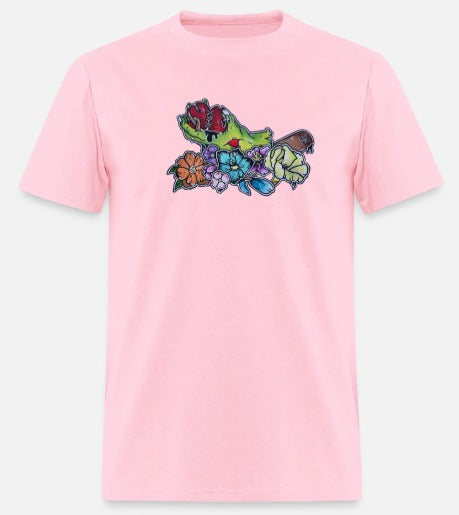T-shirt pour tout-petits Main zombie coeur fleur