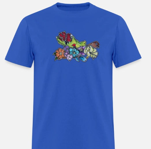 T-shirt Main zombie coeur fleur