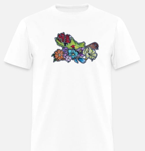 T-shirt enfant Main zombie coeur fleur
