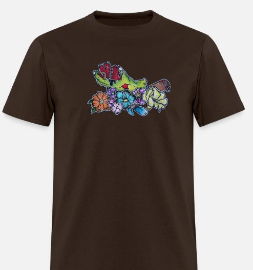 T-shirt Main zombie coeur fleur