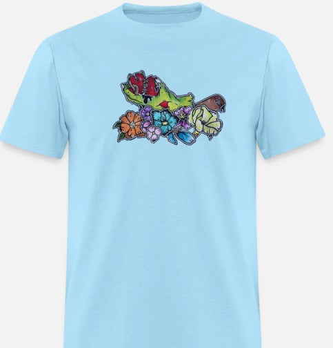 T-shirt Main zombie coeur fleur