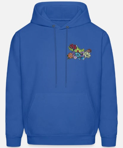Hoodies main zombie coeur fleur