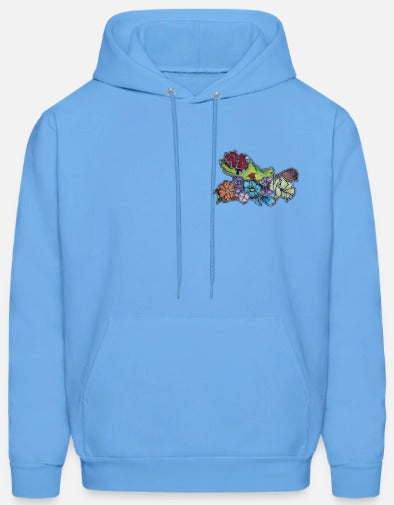 Hoodies main zombie coeur fleur